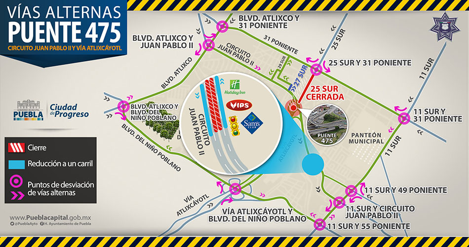Vias Alternas Puente 475